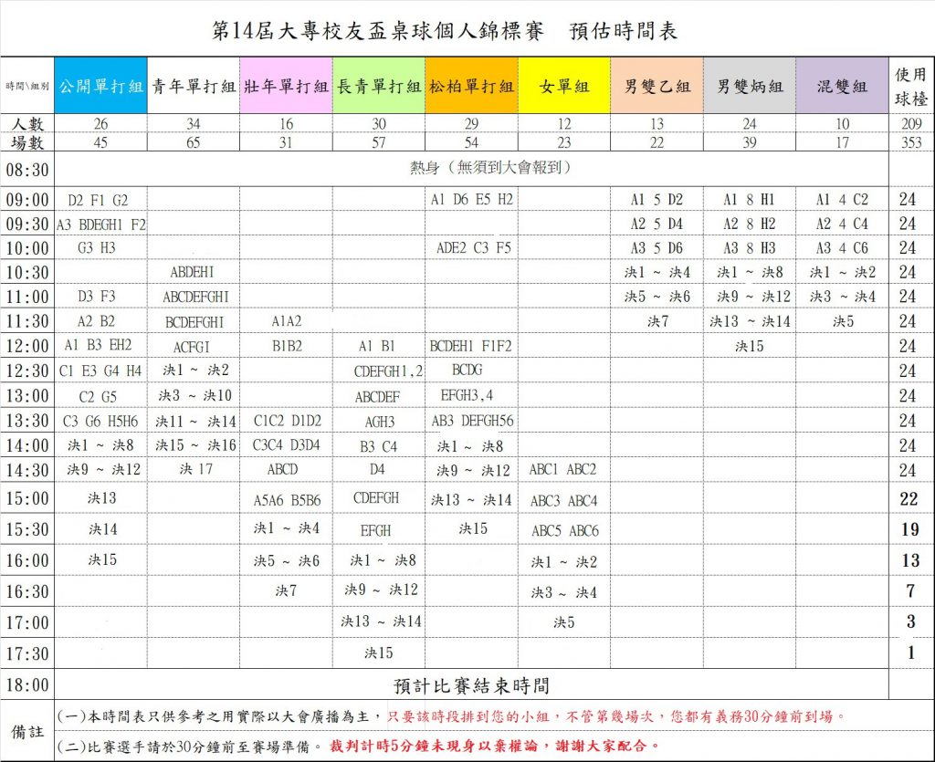 2023TimeTable